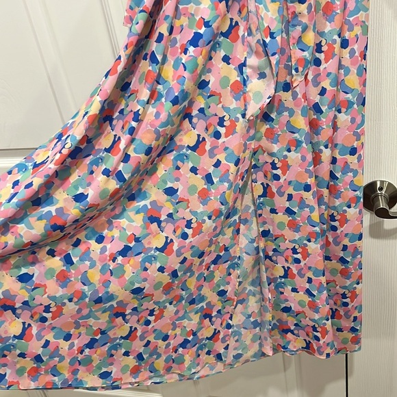 Paloma Blue Bronte Dress Womens Rainbow Confetti Size Medium - Picture 6 of 8